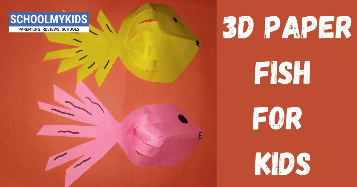 Easy 3D Paper Fish for Kids - 3D Paper Crafts