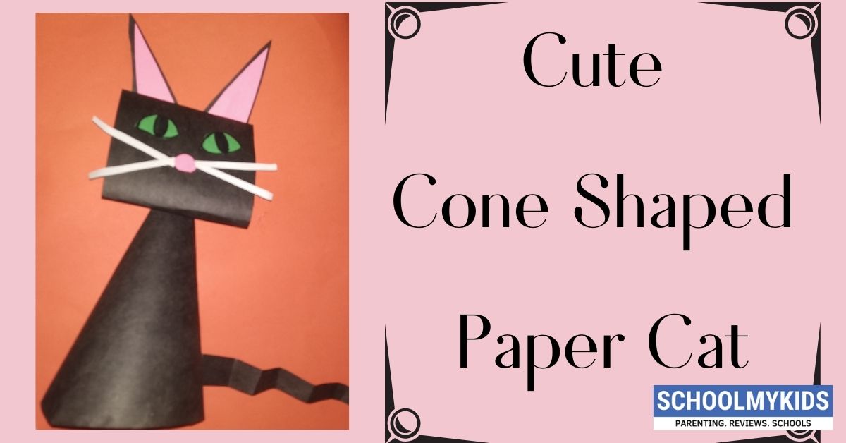 Cute Cone Shaped Paper Cat