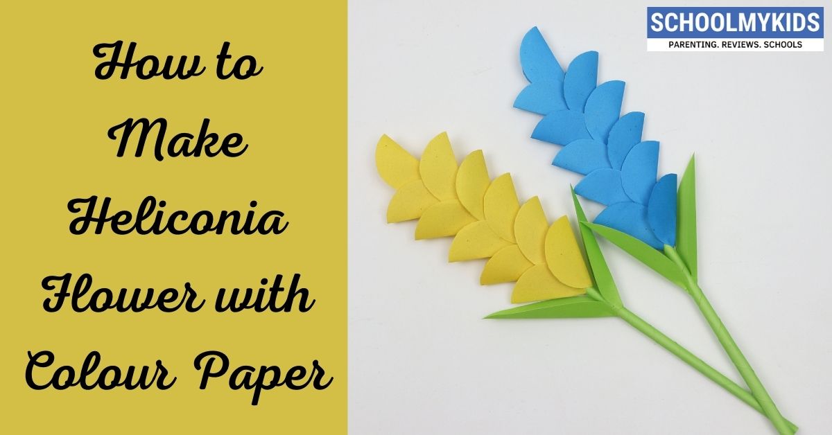 How to Make Heliconia Flower with Colour Paper