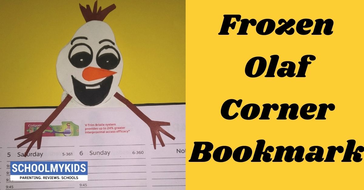 Frozen Olaf Corner Bookmark
