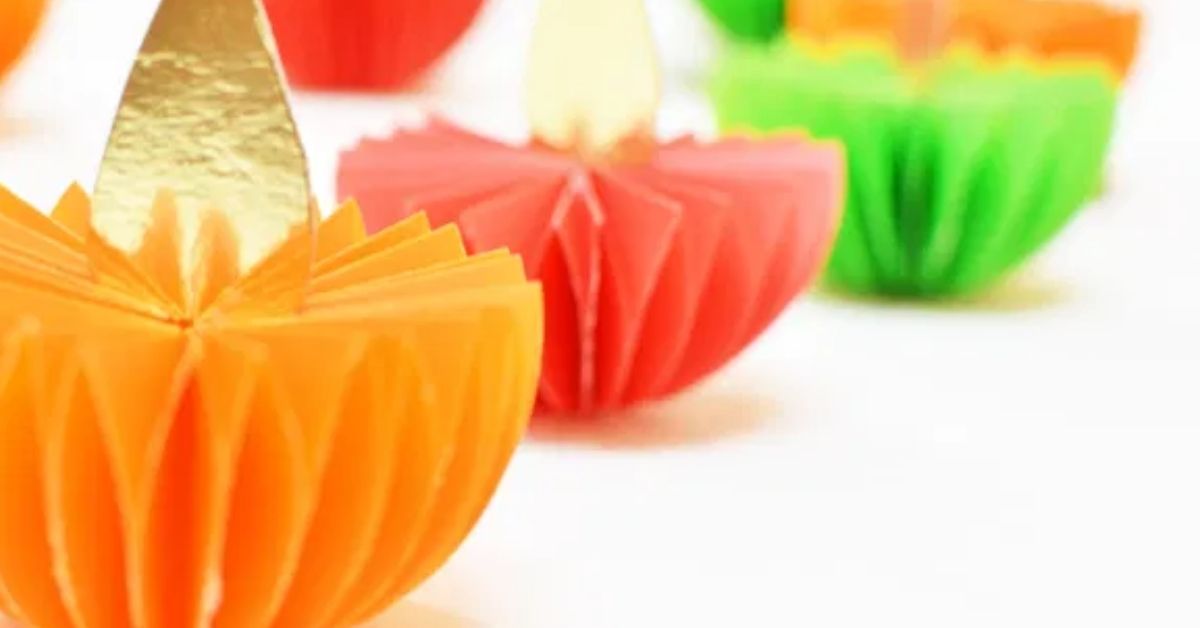 How to Make Paper Diya in 10 Minutes Easy Diwali Decoration Ideas