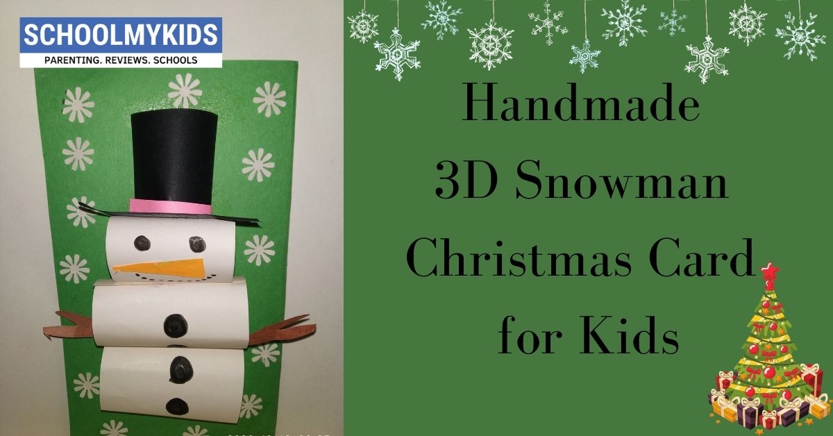 Handmade 3D Snowman Christmas Card for Kids