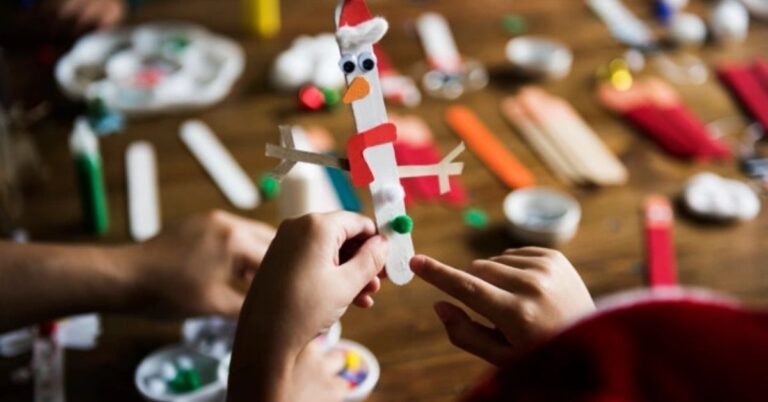 Popsicle Stick Santa Christmas Crafts for Kids