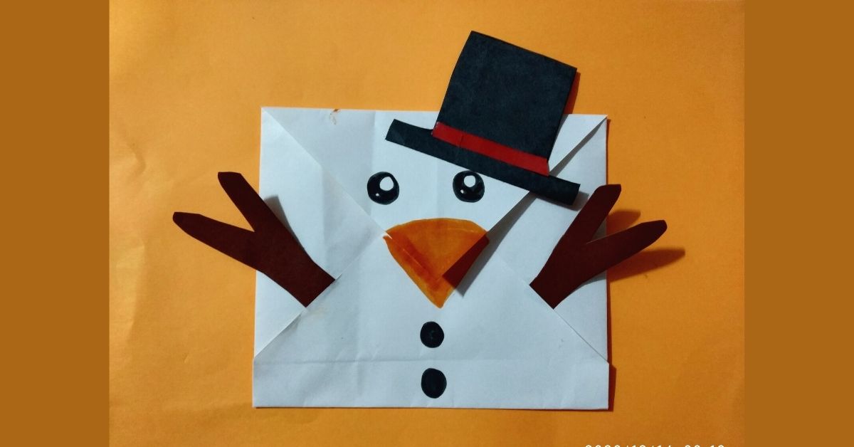 Smiling Snowman Envelope