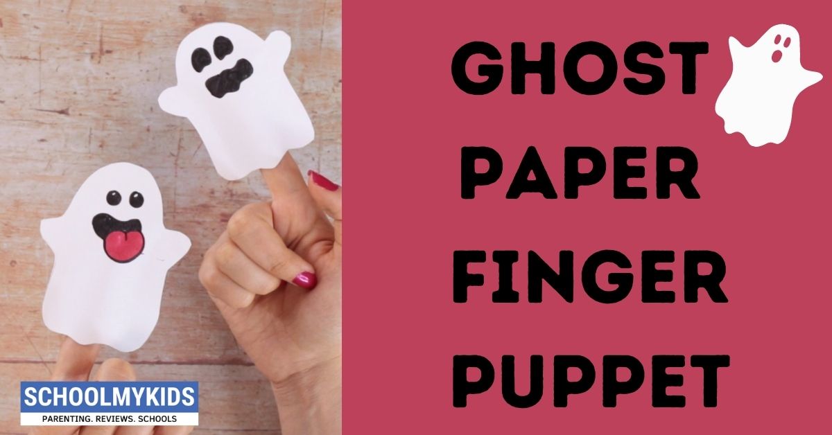 Ghost Paper Finger Puppet - Easy Crafts for Kids