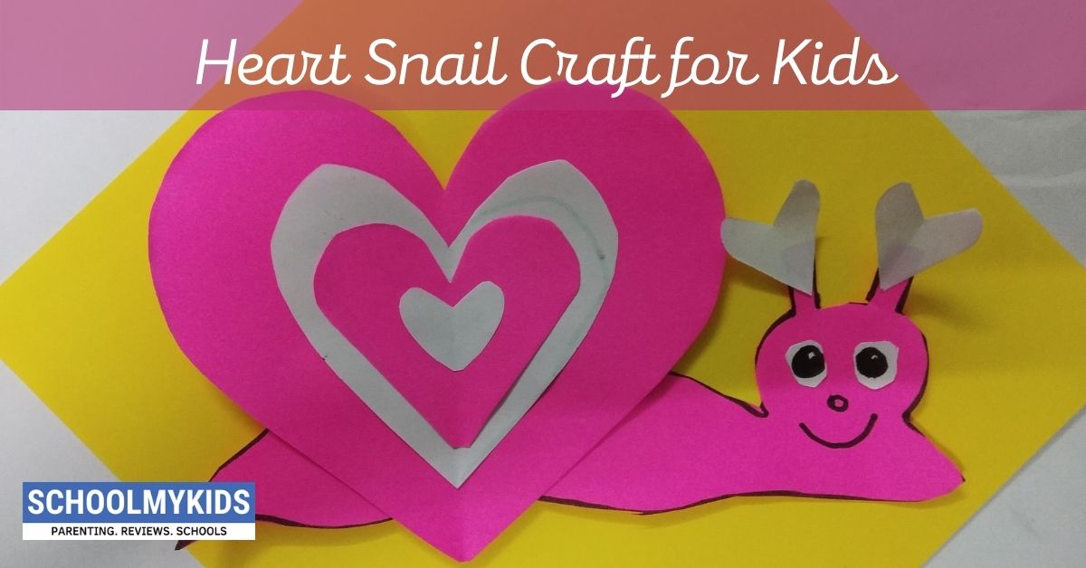Heart Snail Craft for Kids – Valentine Crafts