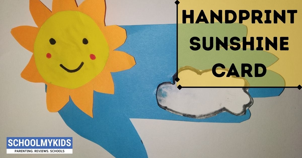 Origami Handprint Sunshine Card – Awesome Card Ideas for Kids