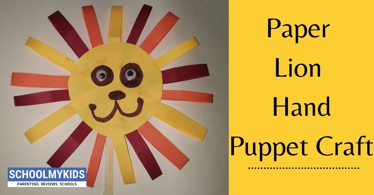 Paper Lion Hand Puppet Craft