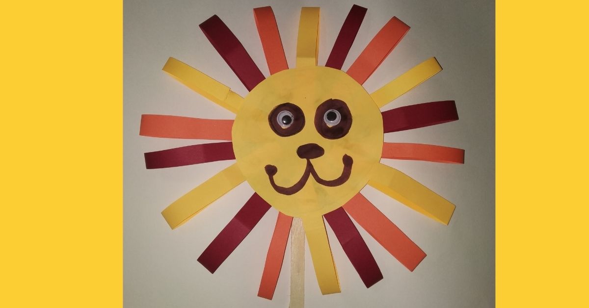 Paper Lion Hand Puppet Craft