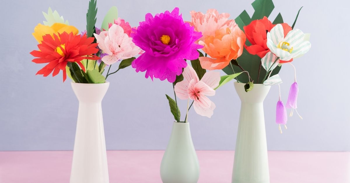 homework for 1 year olds Easy DIY Paper Flower Craft