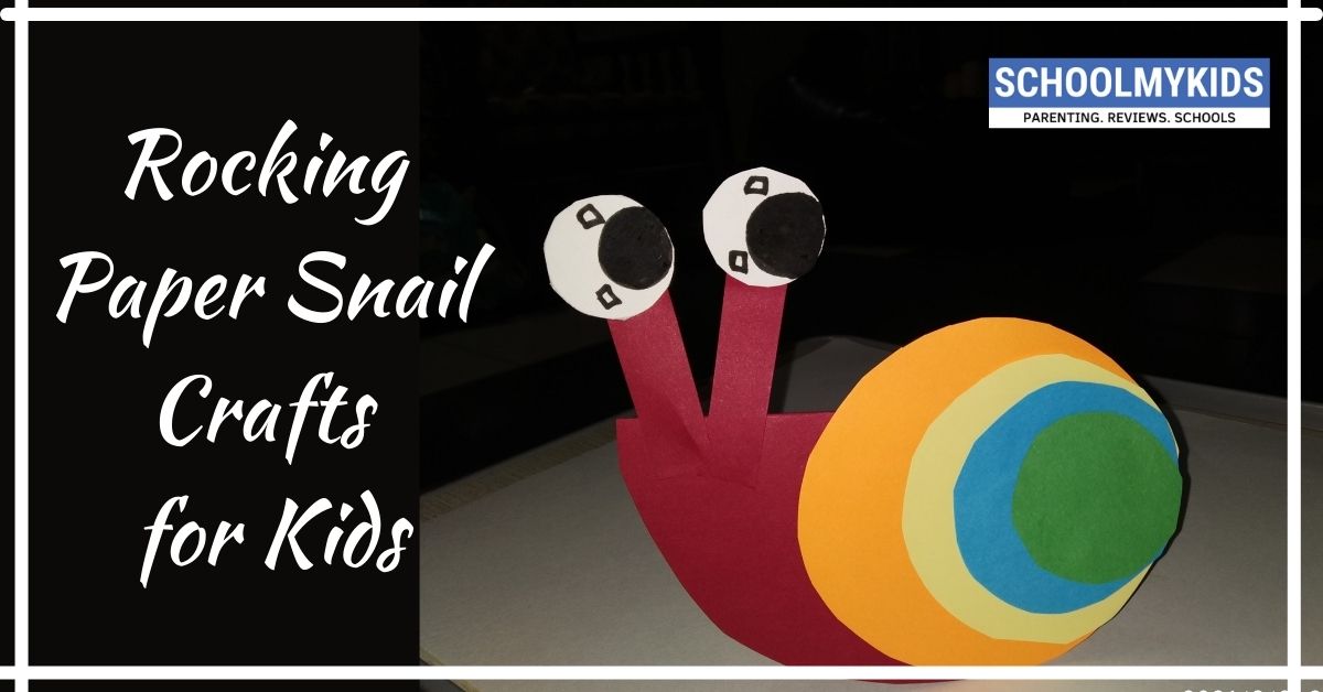 Rocking Paper Snail Crafts for Kids