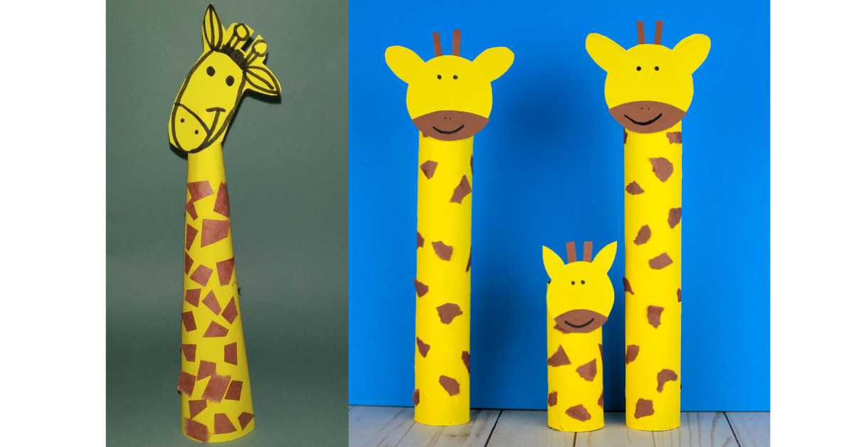 why live worksheet DIY Easy Paper Giraffe