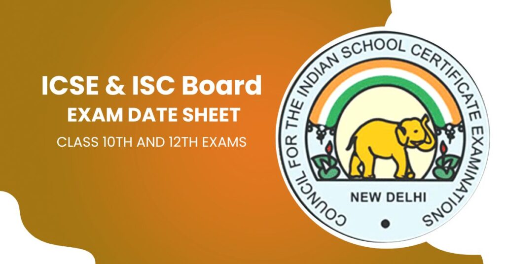 CISCE Exam Time Table 2023 – ICSE & ISC Board Exam Date Sheet ...