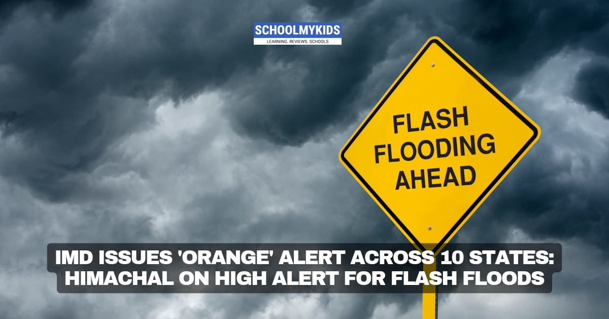 IMD Issues ‘Orange’ Alert Across 10 States; Himachal on High Alert for Flash Floods