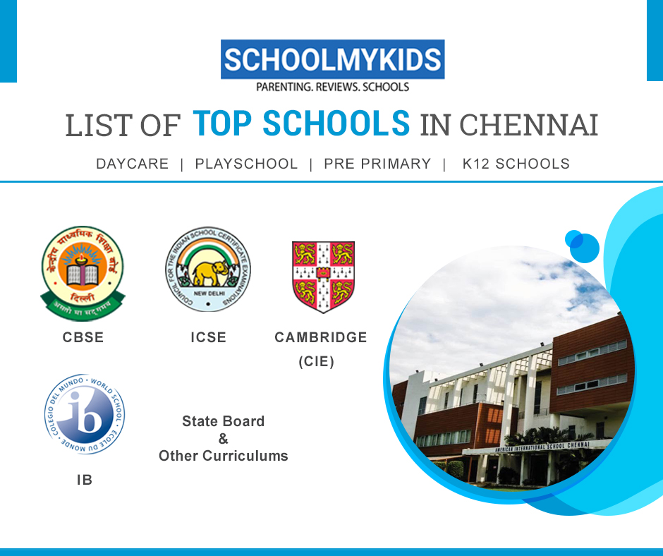 List of Top 50 Best schools in Chennai 2022 Ranking, Reviews, Fees