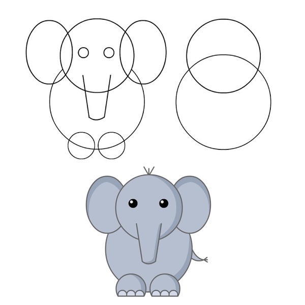 List Of Drawing Animals From Shapes References Earth Shack